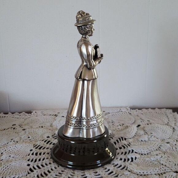 Vtg 1984-85 Avon's Very Best Award for Sales Volume Pewter Mrs PFE Albee Statue - Picture 4 of 8